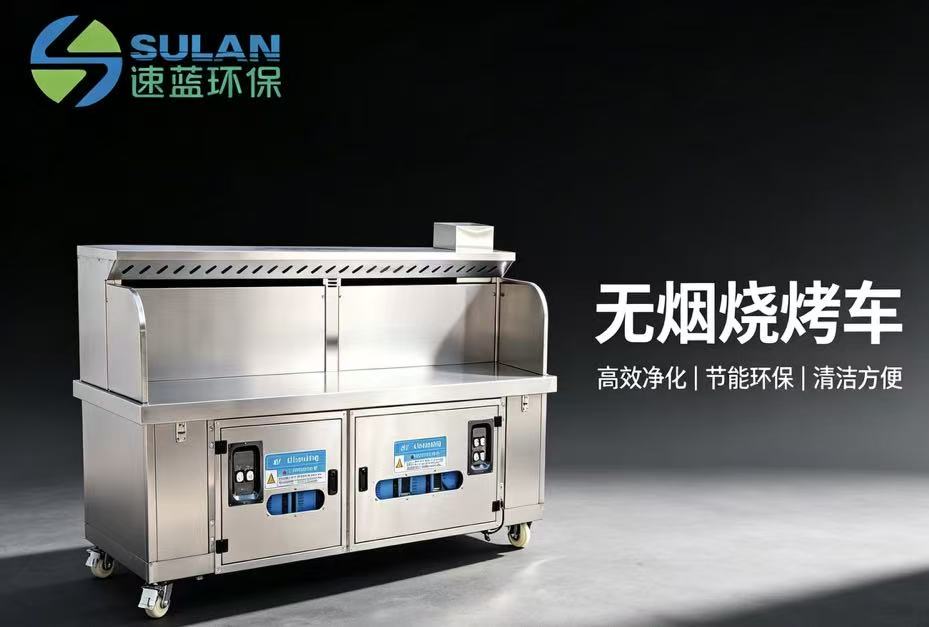 速蓝环保｜商用无烟烧烤车 油烟净化一体机