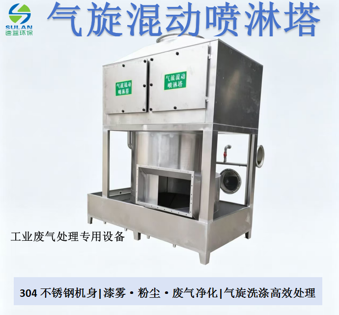 速蓝环保气旋混动喷淋塔：升级工业废气预处理方案，助力企业环保达标排放